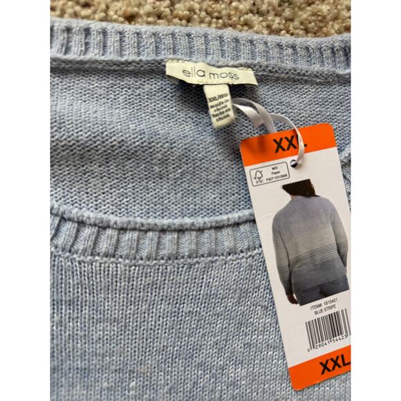 ELLA MOSS Sweater size Women's XXL; Blue & Green Ombre;  NWT - Picture 2 of 5